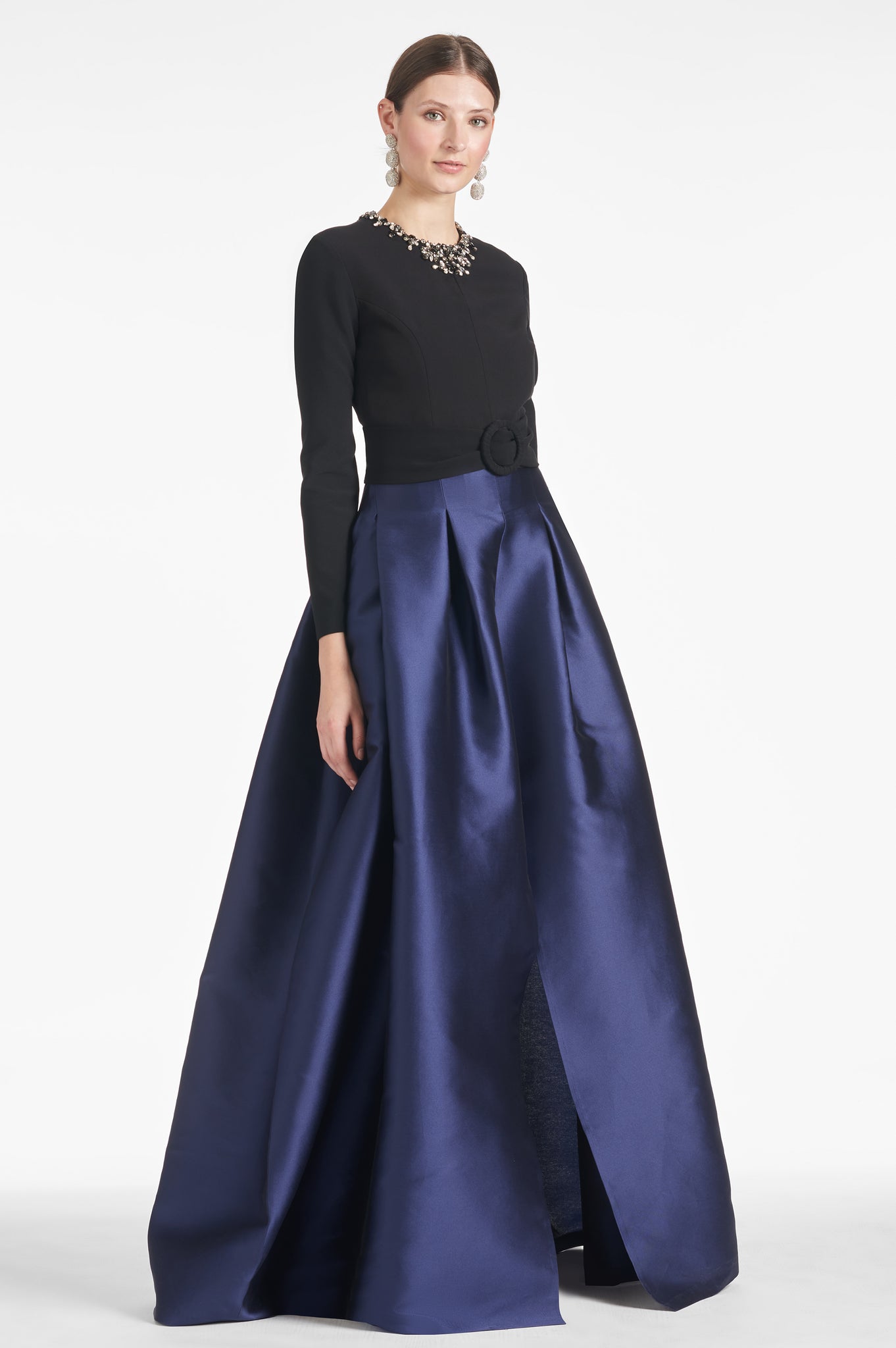 Victoria Gown - Black/Navy - Final Sale