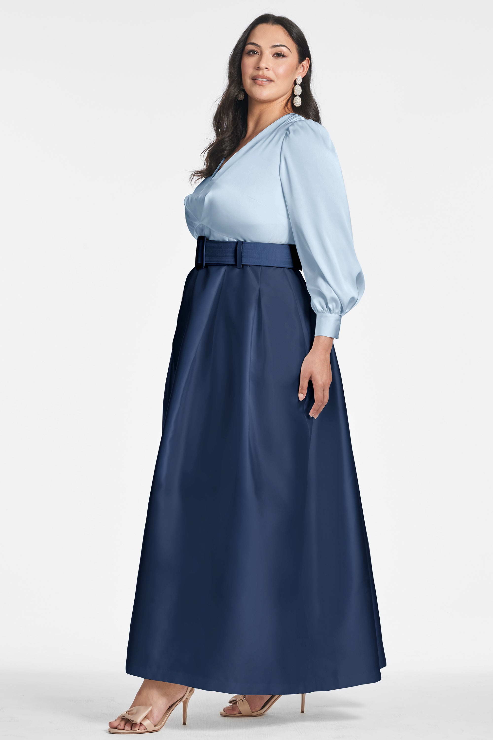 Zoe Gown - Slate/Navy