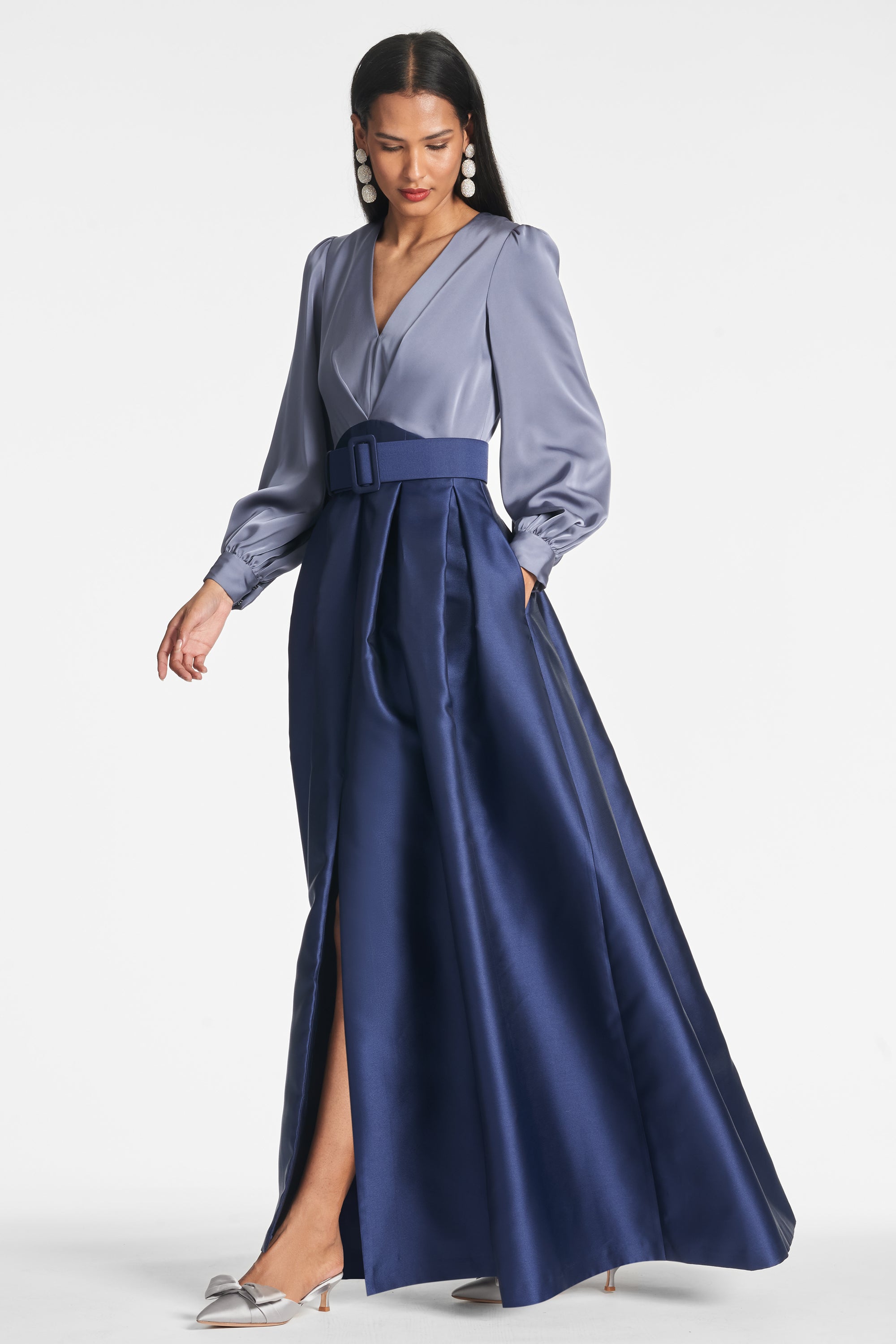 Zoe Gown - Cool Grey/Night Sky