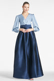 Zoe Gown - Slate/Navy