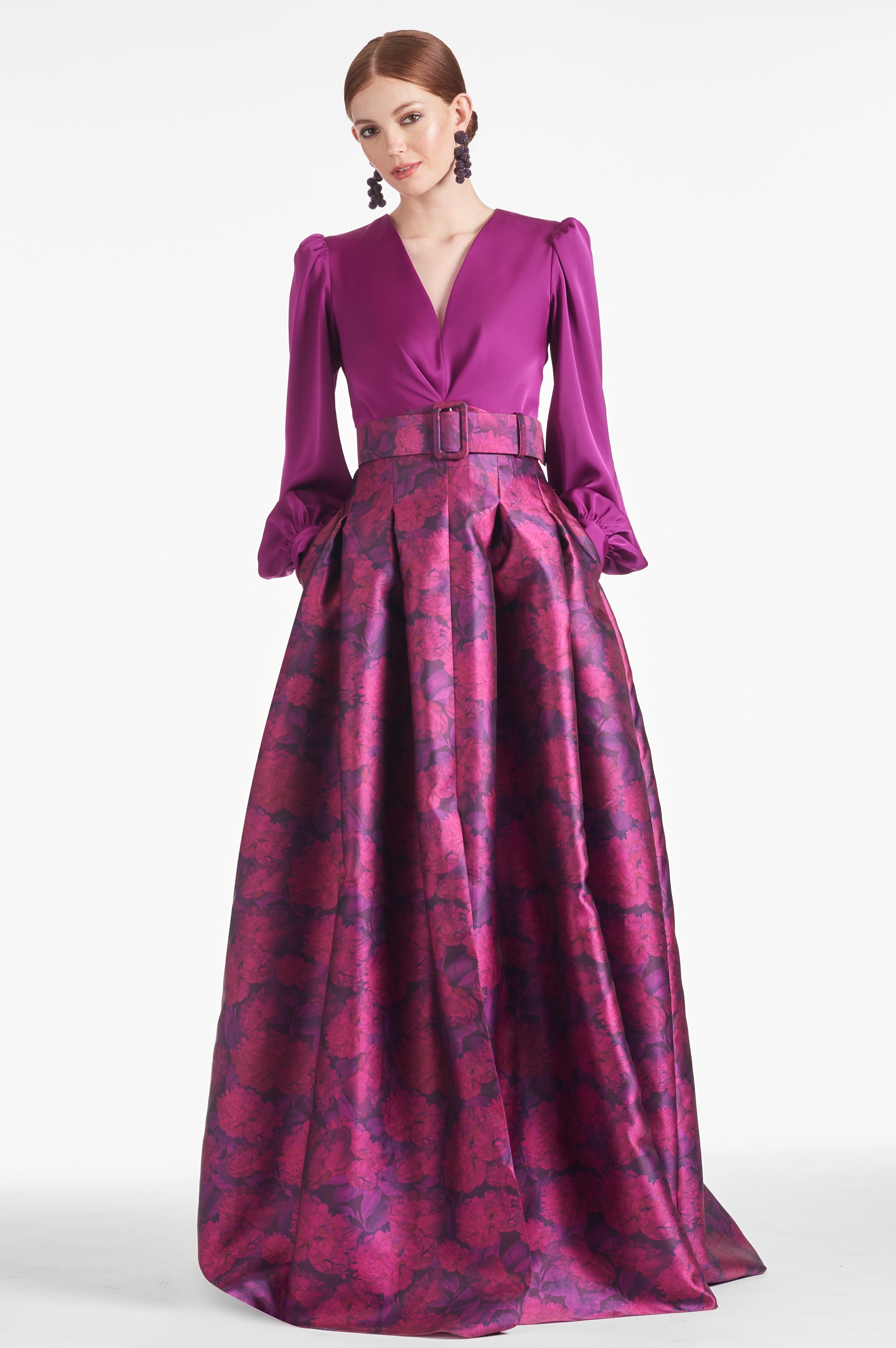 Zoe Gown - Sparkling Grape/Magenta Bloom - Final Sale