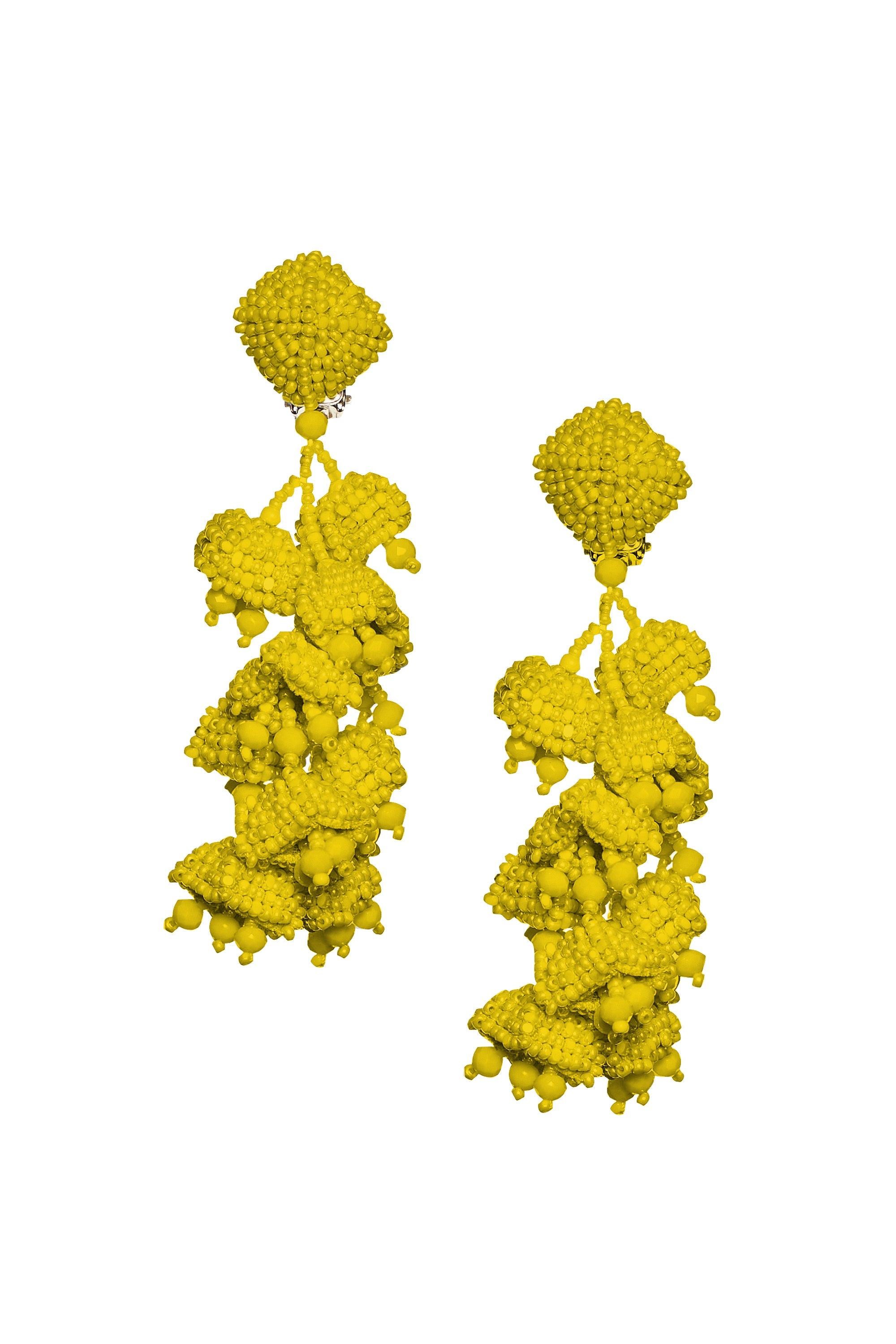 GRAPES EARRINGS - GOLDEN ROD