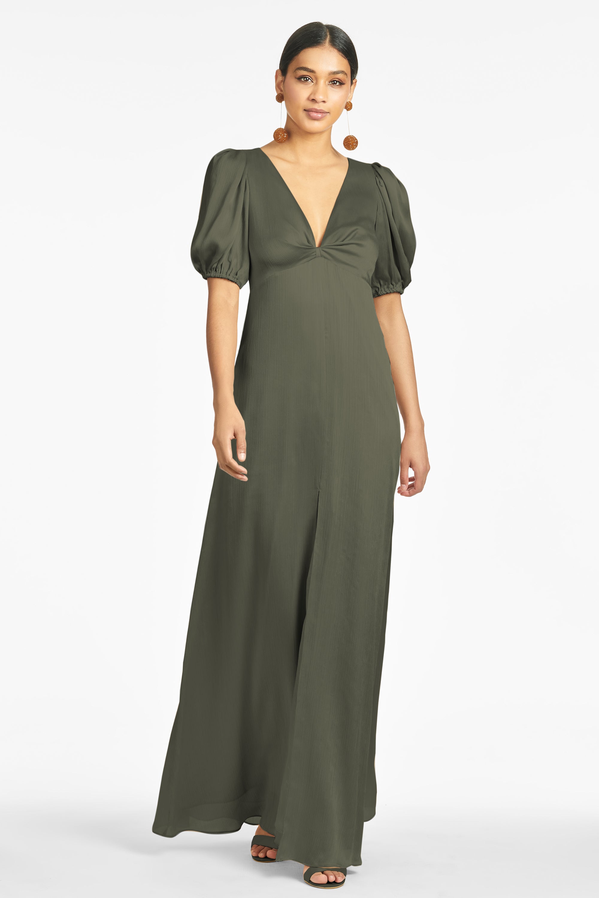 Alli Gown - Moss Green - Final Sale