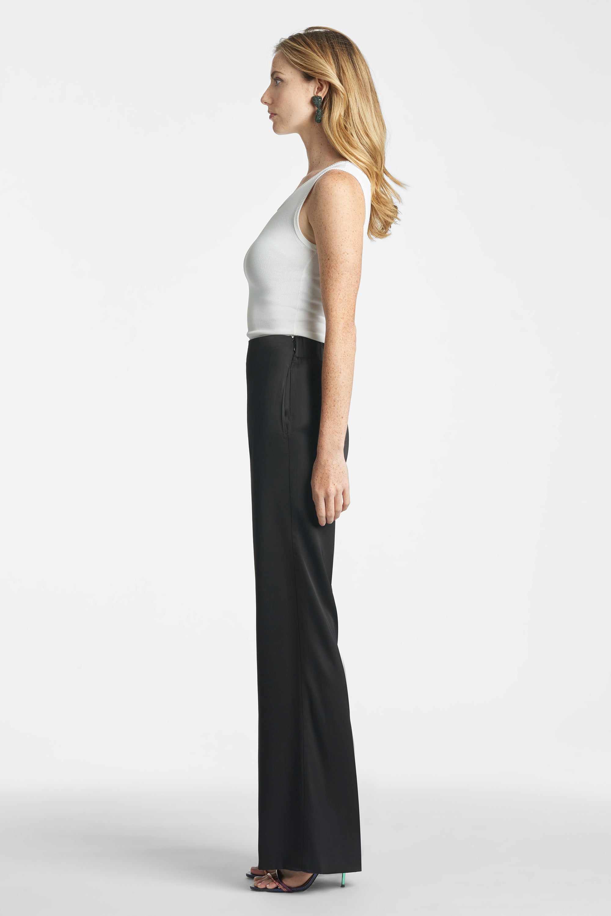 Alli Satin Pant - Black