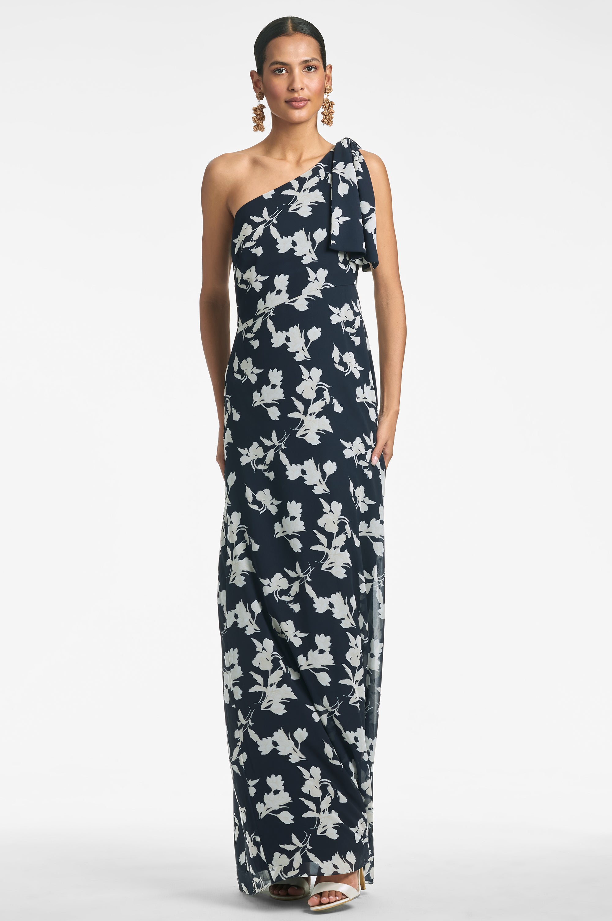 Chelsea Gown - Navy Venetia Petal