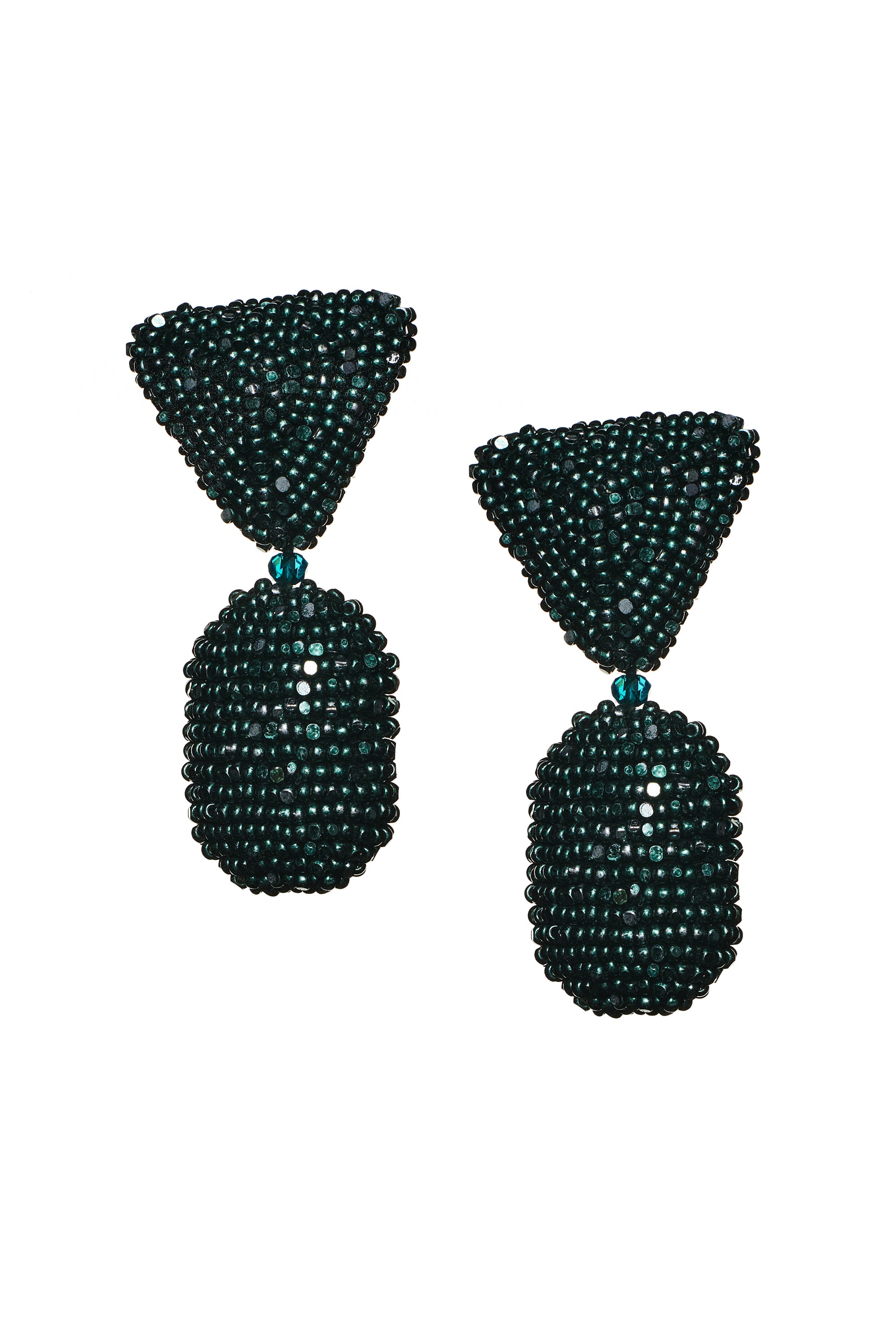 CHRYSTIE EARRINGS - ANTIQUE GREEN