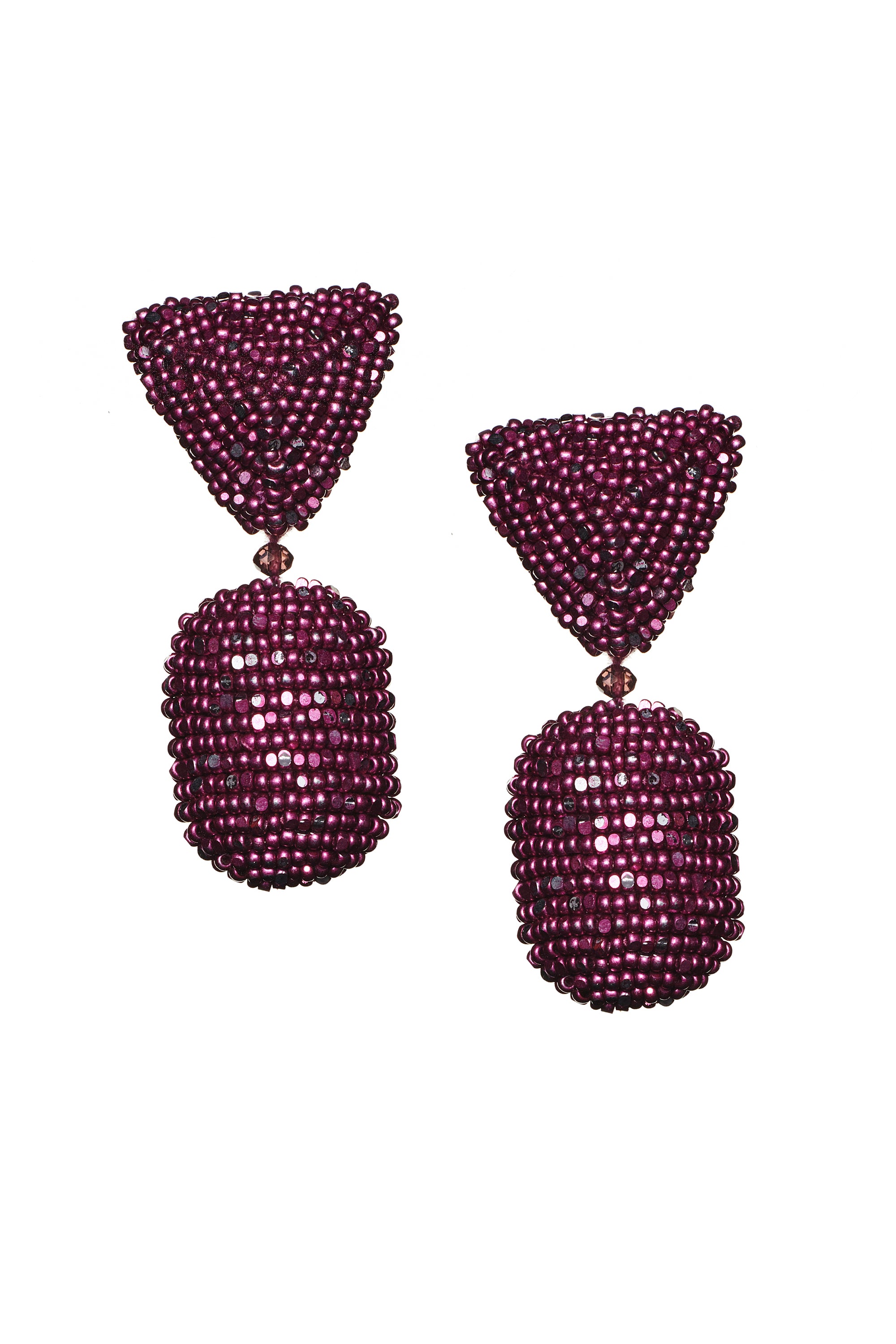 Chrystie Earrings - Metallic Faceted Beads