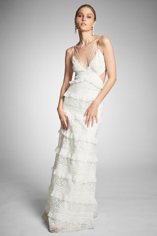 René Atelier Skye Gown Ivory Long Dress 10