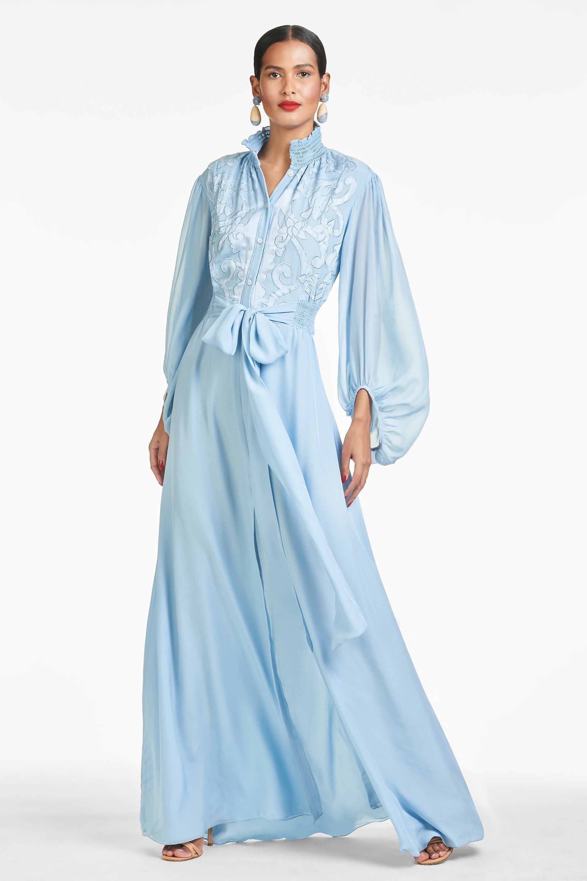 Beatrix Gown - Chambray Blue