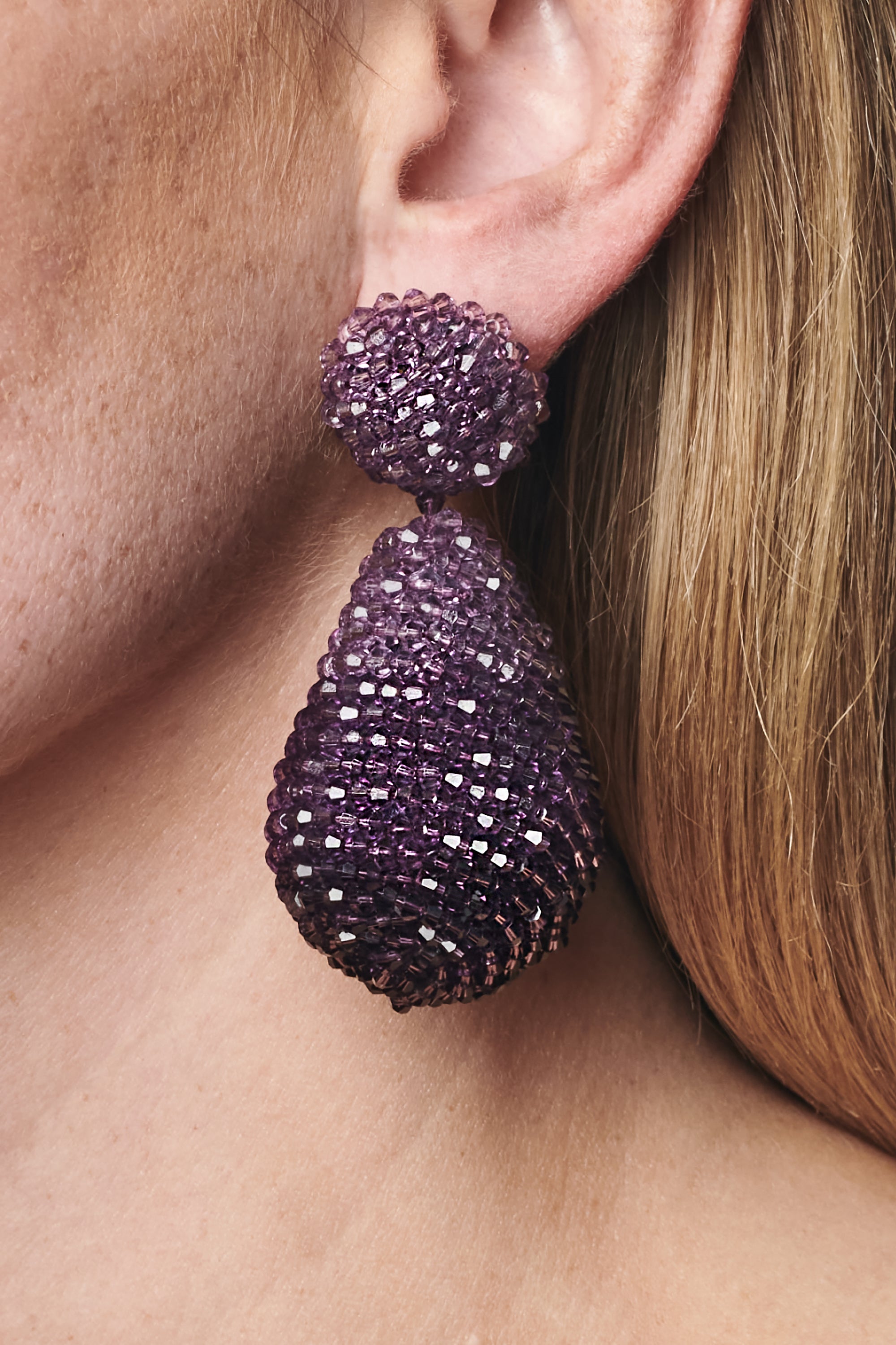 Ombre Elise Earrings - Faceted Beads