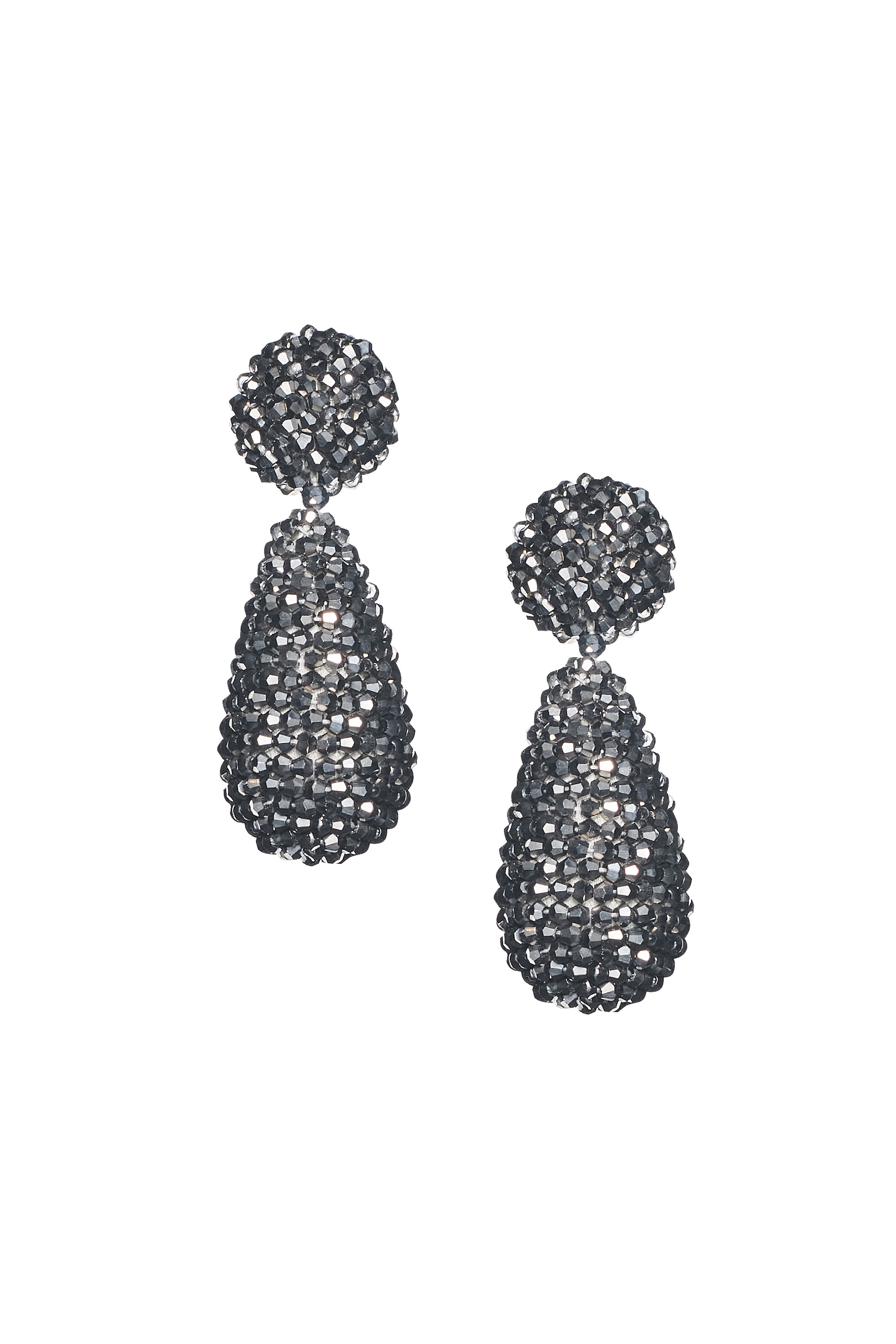 Alena Earrings -  Metallic Faceted Beads