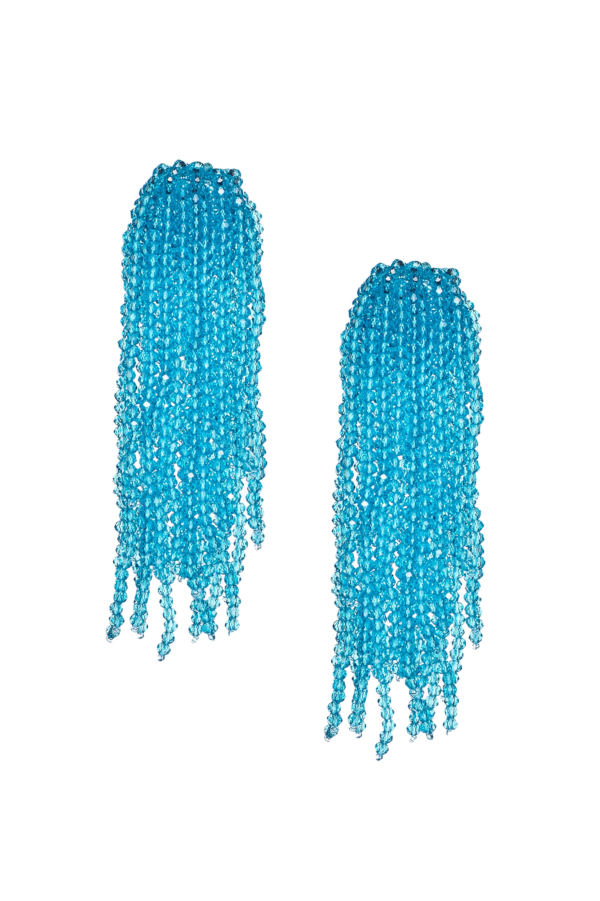 Fountain Earrings - Faceted Beads