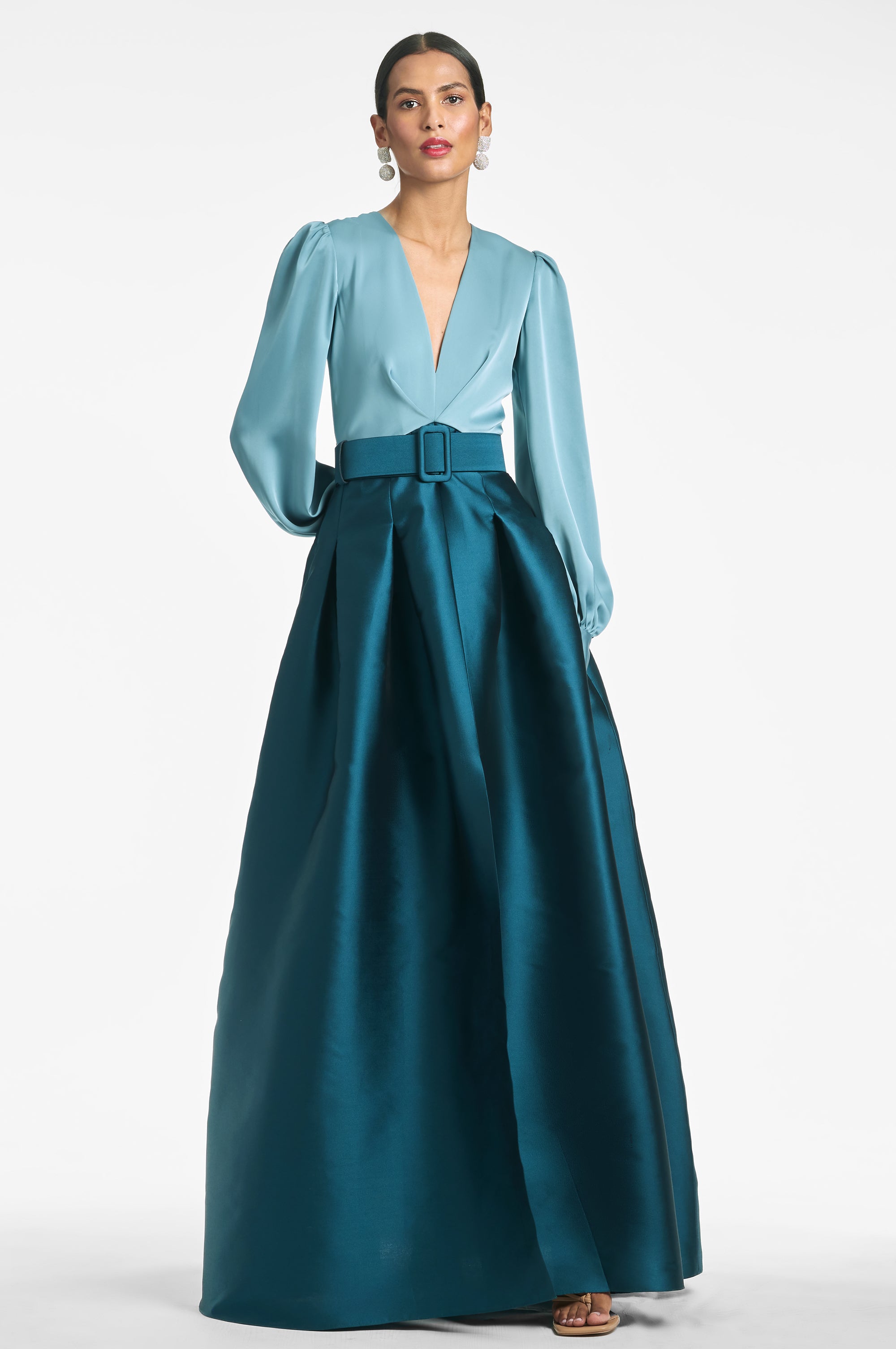 Zoe Gown - Seaglass/Deep Teal